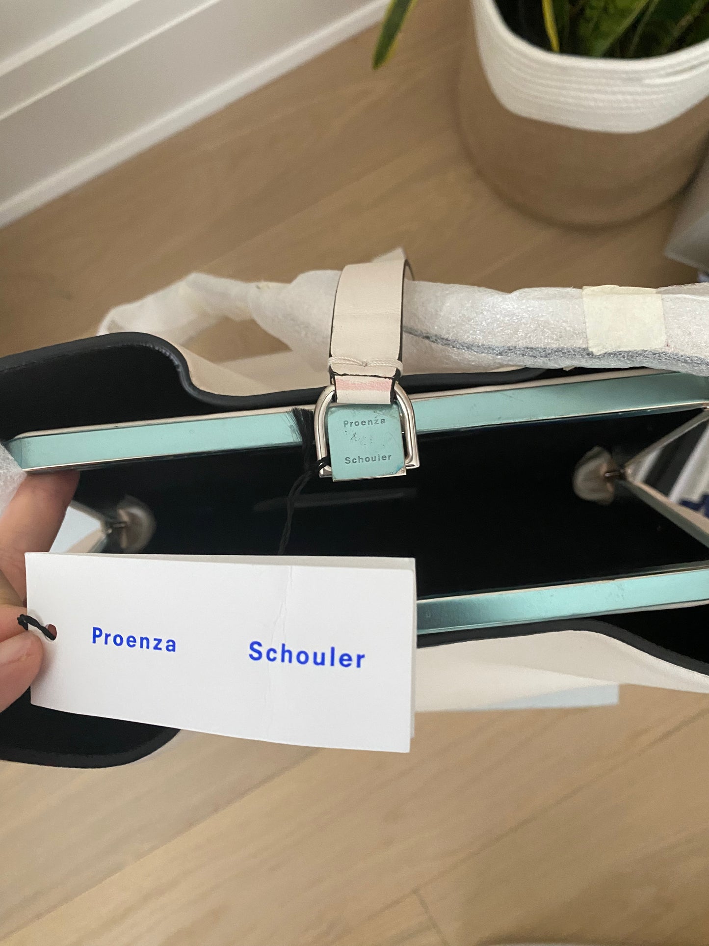Proenza Schouler Nappa Frame Leather Bucket Handbag