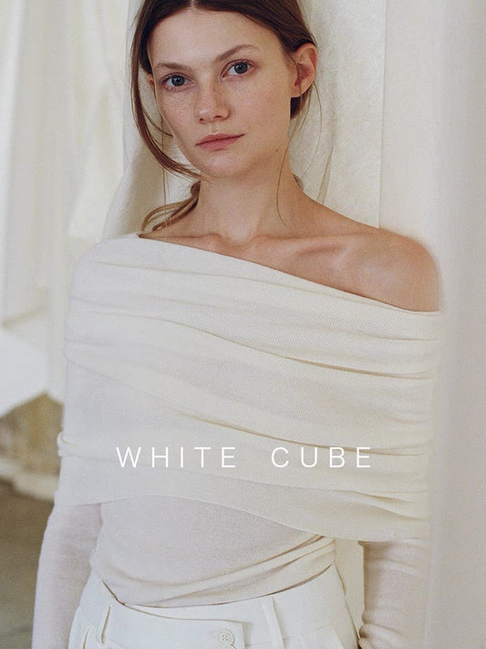 White Cube Wool Top