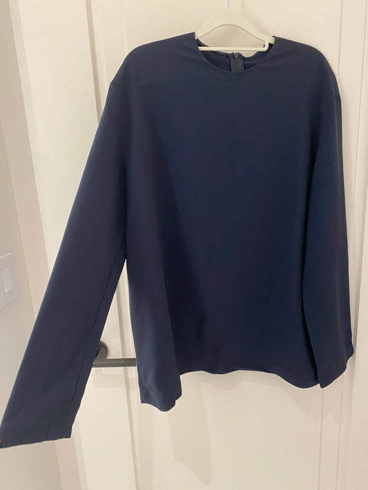 Tamar Cotton Long-Sleeve Top Size S