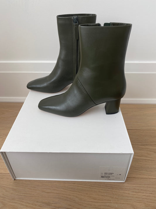 Tess 60mm square toe boots- Size 36